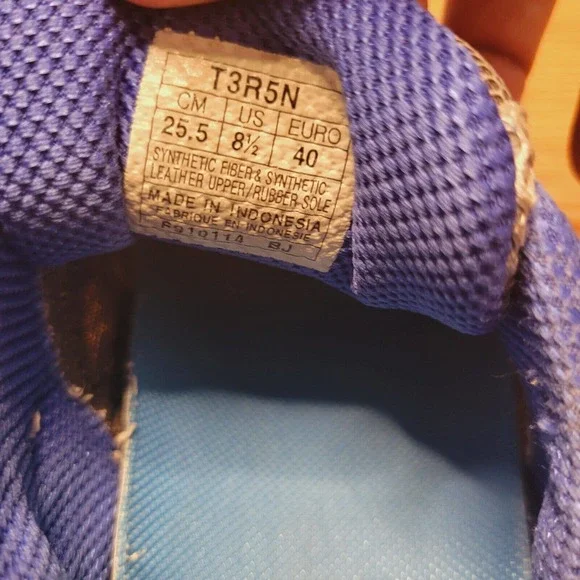 Asics Women's GT-1000 Running Sneakers Size 8.5 Silver/Blue/Pink - Picture 9 of 11